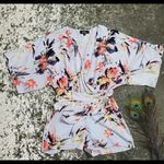 Lulus  Floral Waist Tie Romper Photo 0