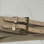 Talbots Super Cute  Beige and Cream Stretchy Belt Photo 1