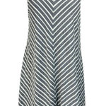 prAna Large Seacoast A-Line Dress Striped Stretch Lined Scoop Neck Rope Straps Photo 0