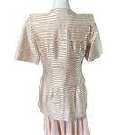 Vintage DEBORAH BOHANDY Evening Elite Pink Metallic Skirt and Jacket Suit Sz 8 Photo 7