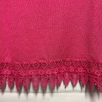 H&M Divided by Fuchsia Pink Crochet Hem Sweater Size Medium Photo 1