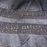 Amanda & Chelsea  Full A Line Skirt Knee Length Black With‎ Lace Stripes Size 8 Photo 1