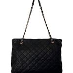 DKNY  Black Leather Quilted Convertible Shoulder Bag or Crossbody Bag Photo 2