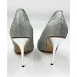 Good American Emma Silver Glitter Pumps Heels Women’s 8.5 Pointed Toe Photo 11