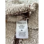 Mason & Belle  Ellie Textured Striped Sweater Cream, Brown, Yellow Size XL Photo 7