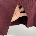 J.Crew Sz L Sweater Peplum Bell Long Sleeve V-neck Wool Blend Burgundy Women’s Photo 5