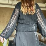 Mesh Sweater Black Size L Photo 4