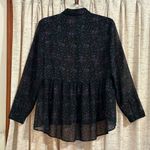 Torrid Long Sleeve Sheer Peplum Blouse Photo 5