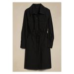Banana Republic  Black Cotton Trench Back Shirt Dress Sz.M Photo 3