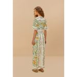 Farm Rio Off-White Folk Floral Lenzing™ Ecovero™ Euroflax™ Jumpsuit Photo 3