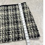 Milly  of New‎ York Mini Skirt Women's 6 Black White Wool Houndstooth Flat Front Photo 6