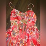 Lulus Impeccable Aura Pink Paisley Print Cutout Buckle
Midi Dress
 fall casual Photo 7