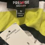 Premise  dress woman’s coral lime cream stripe maxi tank rayon dress NEW Sz M Photo 2