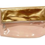 Kenzo Fragrance Patent Pink Gold Gold Over Cosmetic Clutch Bag Makeup Photo 0