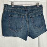 Old Navy NWT  Americana Distressed Dark Wash Denim Blue Jean Shorts Size 12 Photo 1