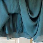 Teal Gauzy Sleeveless Scoop Neck Tank Sundress w/ Waist Tie Photo 6