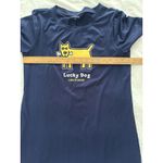Life is Good Sleep Shirt Nightgown Size M Blue Lucky Dog Short Sleeve Soft Cozy Photo 9