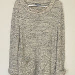 Habitat  Women’s Cream Scoop Neck Tunic Sweater Size Medium Photo 0