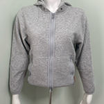 Adidas  by Stella McCartney gray zipper front sweatshirt jacket with hood size XS Photo 0