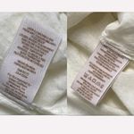 Free People  Embroidered Waist Mini Dress size M Ivory Crochet Lace Photo 5