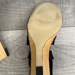Ann Taylor  Wedge Sandals Black Tan Photo 7