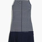 New Balance J. Crew Navy White Stripe Pickleball Tennis Sports Dress XS Coastal Blue Photo 2