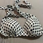 Checkered Bikini Top Black Photo 0