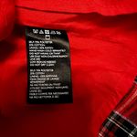 Urban Outfitters  Straight-neck plaid mini dress Adjustable Strap Back Zip Red 0 Photo 3