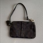 Coach  Black and Brown Signature Wristlet Photo 1