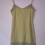 Nude Lace Trim Cami Size M Tank Top Y2K 90s Longline Tan Size M Photo 4