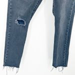 Levi's 501 Womens Raw Hem Button Fly Ripped Distressed Straight Jeans Size 28 Photo 4