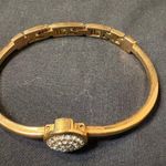 Anne Klein Gold tone Minimalist Bracelet with rhinstine Charm Photo 8