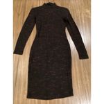 Reiss  1971 Dora HIGH-NECK JERSEY DRESS long sleeve classy knee length bodycon 4 Photo 2