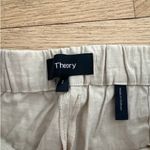 Theory  - Treeca Pull On Linen Pants in Beige Photo 2