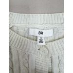 BP Cardigan Sweater Womens Size XS Ivory Cropped Cable Knit Button-Front Photo 4