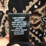 Colleen Lopez Bohemian Blouse Black/Cream/Coco Brown Embroidered gold tassels Black Size XS Photo 5