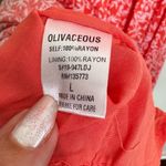 Olivaceous Coral High Low Cut out Tie Front Maxi Dress Size Large Photo 13