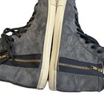 Tretorn  Marley High Top Sneakers Side Zipper Blue Gray, Sz 8 Photo 9