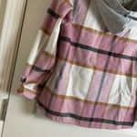 Pink Plaid Jacket with hoodie Size small Photo 5