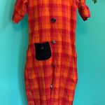 Panchhi brand adorable checkered dress Orange Photo 0