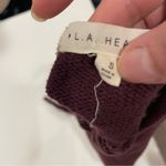 LA Hearts Cute burgundy plum crochet knit tie neck crop halter boho festival Photo 5