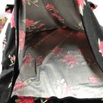 Draper James  RSVP black velvet floral short sleeve dress xs w/pockets Photo 7