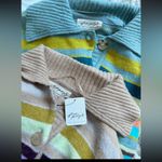 Free People  Trading Up Striped Polo S in Grey Combo Photo 2