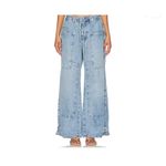 Free People We The Free Curvy Outlaw Wide Leg Pants in Drizzle | NWOT Photo 4
