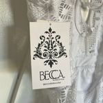 Becca NWT  by Rebecca Virtue Color Play White Crochet One Piece Swimsuit Photo 5