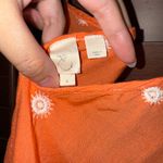 Anthropologie $88 PRE OWNED x Eloise Elspeth Orange Embroidered Romper S Photo 4