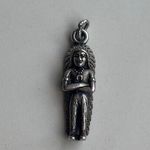 Vintage Native American Chief 925 Sterling Silver Unmarked Photo 0