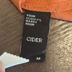 Cider  Terracotta Ruffle Sleeve Crop Top Photo 8