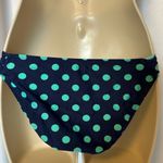 Mossimo Bikini Swim Top Bottom Indigo Night Navy Blue Isle Green Dot Pin Photo 9