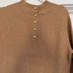 Talbots Mockneck Sweater Dress Women L Petite Toasted Coconut Photo 5
